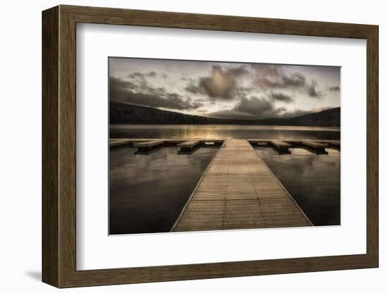 Lake Pier-David Lorenz Winston-Framed Art Print