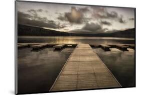 Lake Pier-David Lorenz Winston-Mounted Art Print