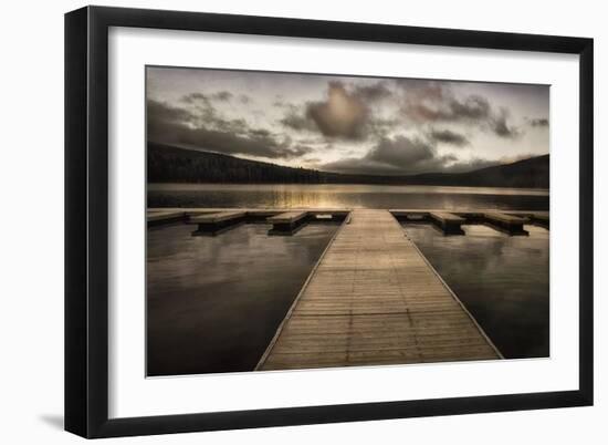 Lake Pier-David Lorenz Winston-Framed Art Print