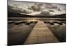 Lake Pier-David Lorenz Winston-Mounted Art Print