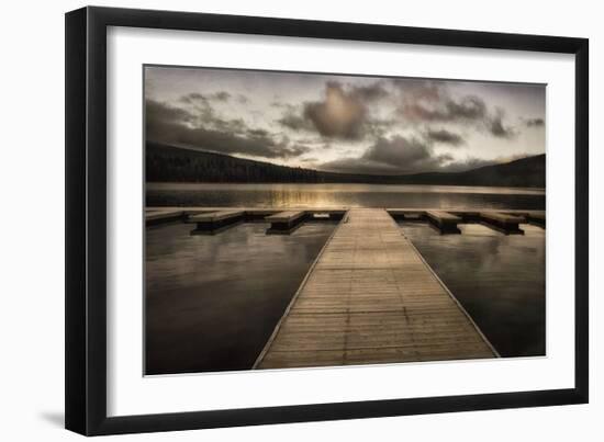 Lake Pier-David Lorenz Winston-Framed Giclee Print