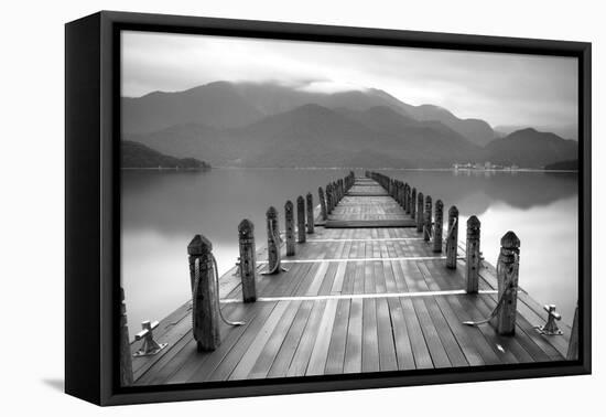 Lake Pier-PhotoINC-Framed Stretched Canvas