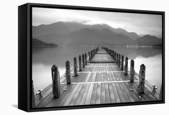 Lake Pier-PhotoINC-Framed Stretched Canvas