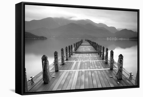 Lake Pier-PhotoINC-Framed Stretched Canvas