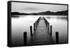 Lake Pier-null-Framed Stretched Canvas