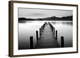 Lake Pier-null-Framed Photographic Print