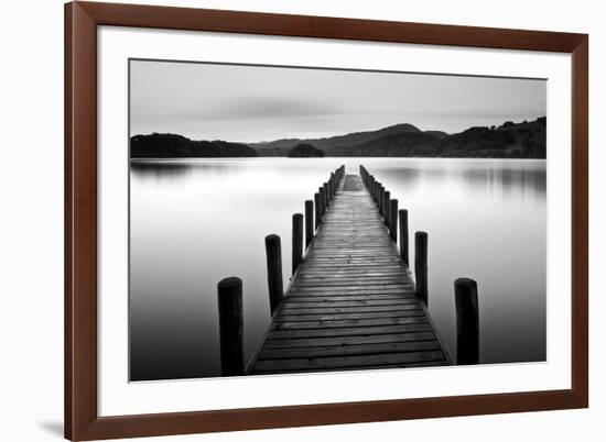 Lake Pier-null-Framed Photographic Print