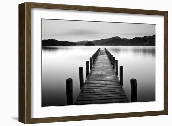 Lake Pier-null-Framed Photographic Print