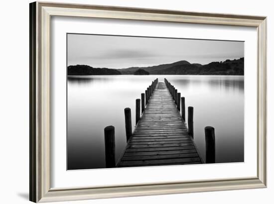 Lake Pier-null-Framed Photographic Print