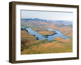 Lake Placid in Autumn, Adirondack, New York-null-Framed Photographic Print