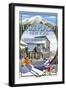 Lake Placid, New York - Montage Scenes-Lantern Press-Framed Art Print