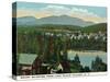 Lake Placid, New York - View of Mount Mcintyre from the Village, c.1916-Lantern Press-Stretched Canvas