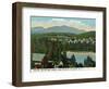 Lake Placid, New York - View of Mount Mcintyre from the Village, c.1916-Lantern Press-Framed Art Print