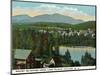 Lake Placid, New York - View of Mount Mcintyre from the Village, c.1916-Lantern Press-Mounted Art Print