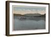 Lake Placid, NY - View of Steamer Doris-Lantern Press-Framed Art Print