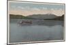 Lake Placid, NY - View of Steamer Doris-Lantern Press-Mounted Art Print
