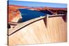 Lake Powell and Glen Canyon Dam in the Desert of Arizona,United States-lorcel-Stretched Canvas