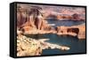 Lake Powell and Glen Canyon in Arizona, USA-videowokart-Framed Stretched Canvas