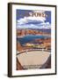 Lake Powell Dam View-Lantern Press-Framed Art Print