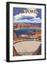 Lake Powell Dam View-Lantern Press-Framed Art Print