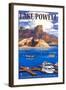 Lake Powell Marina View-Lantern Press-Framed Art Print