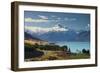 Lake Pukaki, Aoraki, Mount Cook National Park, Canterbury, South Island, New Zealand-Rainer Mirau-Framed Photographic Print