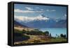 Lake Pukaki, Aoraki, Mount Cook National Park, Canterbury, South Island, New Zealand-Rainer Mirau-Framed Stretched Canvas