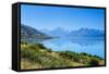 Lake Pukaki, Mount Cook National Park, South Island, New Zealand, Pacific-Michael Runkel-Framed Stretched Canvas