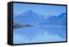Lake Pukaki, Mount Cook National Park, UNESCO World Heritage Site, South Island, New Zealand-Michael Runkel-Framed Stretched Canvas
