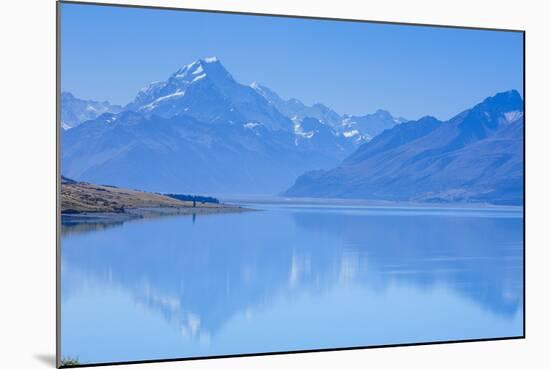 Lake Pukaki, Mount Cook National Park, UNESCO World Heritage Site, South Island, New Zealand-Michael Runkel-Mounted Photographic Print