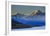 Lake Pukaki with Mount Cook in the Background in Late Afternoon Light-Michael Runkel-Framed Photographic Print