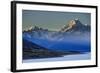 Lake Pukaki with Mount Cook in the Background in Late Afternoon Light-Michael Runkel-Framed Photographic Print