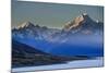 Lake Pukaki with Mount Cook in the Background in Late Afternoon Light-Michael Runkel-Mounted Photographic Print