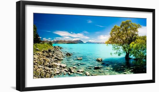 Lake Pukaki-Michael Xiao-Framed Photographic Print