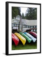 Lake Quinault Lodge in Olympic National Park, Washington-Justin Bailie-Framed Photographic Print