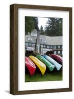 Lake Quinault Lodge in Olympic National Park, Washington-Justin Bailie-Framed Photographic Print