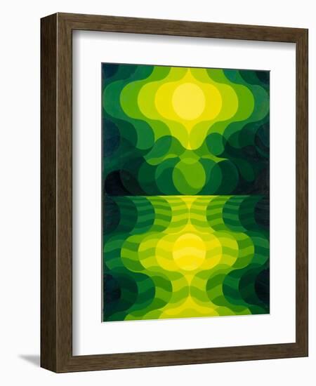 Lake Reflecting Moonlight, 1989-Emil Parrag-Framed Giclee Print