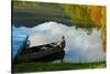 Lake Reflection-Sally Linden-Stretched Canvas