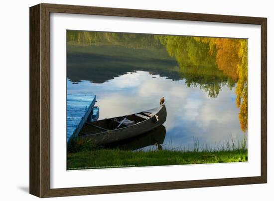 Lake Reflection-Sally Linden-Framed Art Print