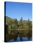 Lake Reflections, Near Jackson, New Hampshire, New England, USA-Fraser Hall-Stretched Canvas