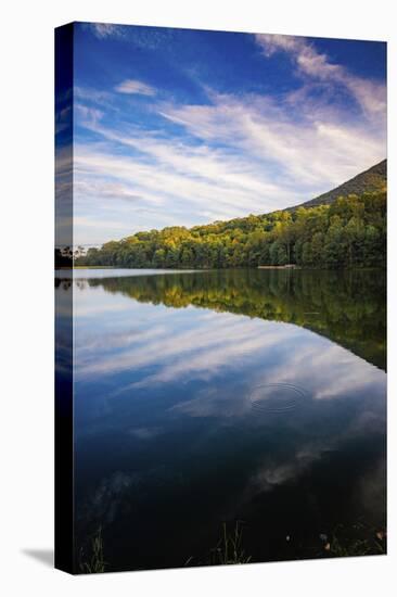 Lake reflections, Peaks Of Otter, Blue Ridge Parkway, Smoky Mountains, USA.-Anna Miller-Stretched Canvas