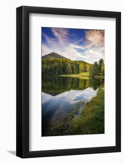 Lake reflections, Peaks Of Otter, Blue Ridge Parkway, Smoky Mountains, USA.-Anna Miller-Framed Photographic Print