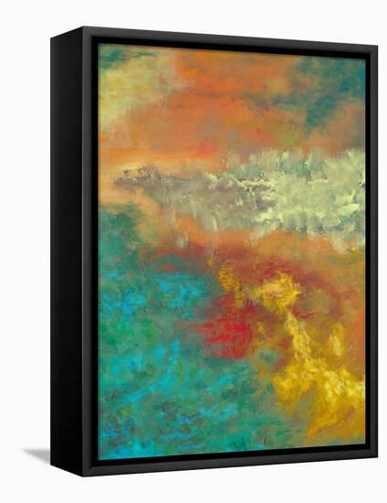 Lake Reflections-Herb Dickinson-Framed Stretched Canvas