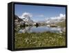 Lake Riffelsee and the Matterhorn, Zermatt, Valais, Swiss Alps, Switzerland, Europe-Hans Peter Merten-Framed Stretched Canvas