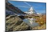 Lake Riffelsee with Matterhorn (4478m), Zermatt, Valais, Swiss Alps, Switzerland-Markus Lange-Mounted Photographic Print