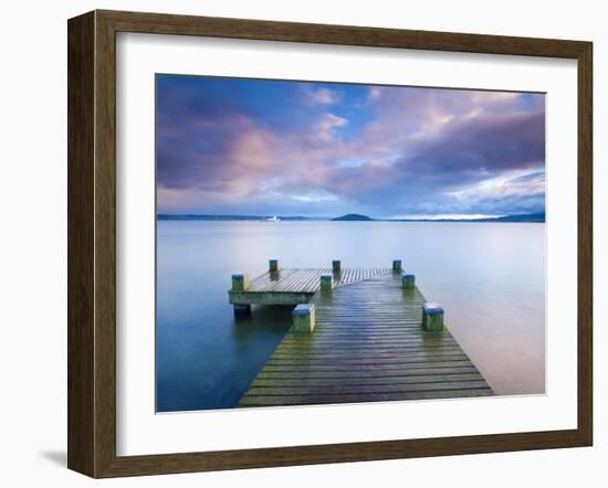 Lake Rotorua, North Island, New Zealand, Pacific-Ben Pipe-Framed Photographic Print