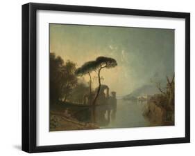 Lake, Ruin and Pine Trees-Richard Wilson-Framed Giclee Print