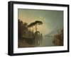 Lake, Ruin and Pine Trees-Richard Wilson-Framed Giclee Print