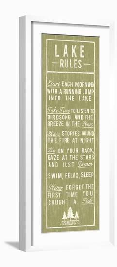 Lake Rules-The Vintage Collection-Framed Giclee Print
