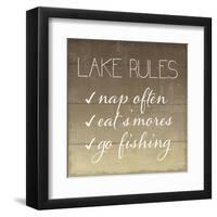 Lake Rules-Sparx Studio-Framed Art Print